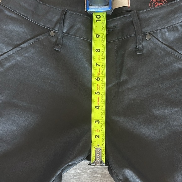 Marc by Marc Jacobs “stick” black waxed mid rise skinny jeans size 29 GUC - Picture 4 of 10